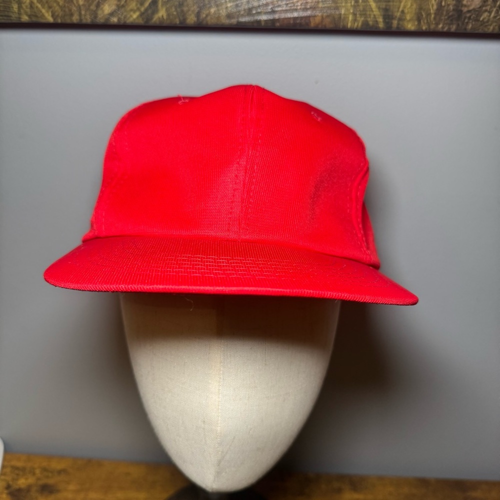 YA YoungAn Vintage Red Snapback Hat Made‎ In Korea 80s 90s Blank Cap